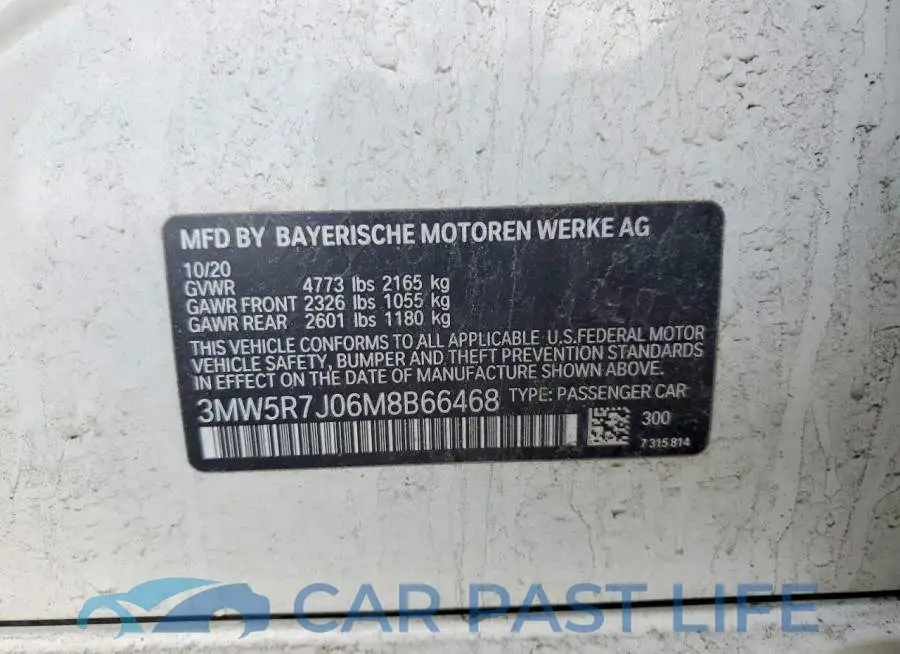 3MW5R7J06M8B66468# 12