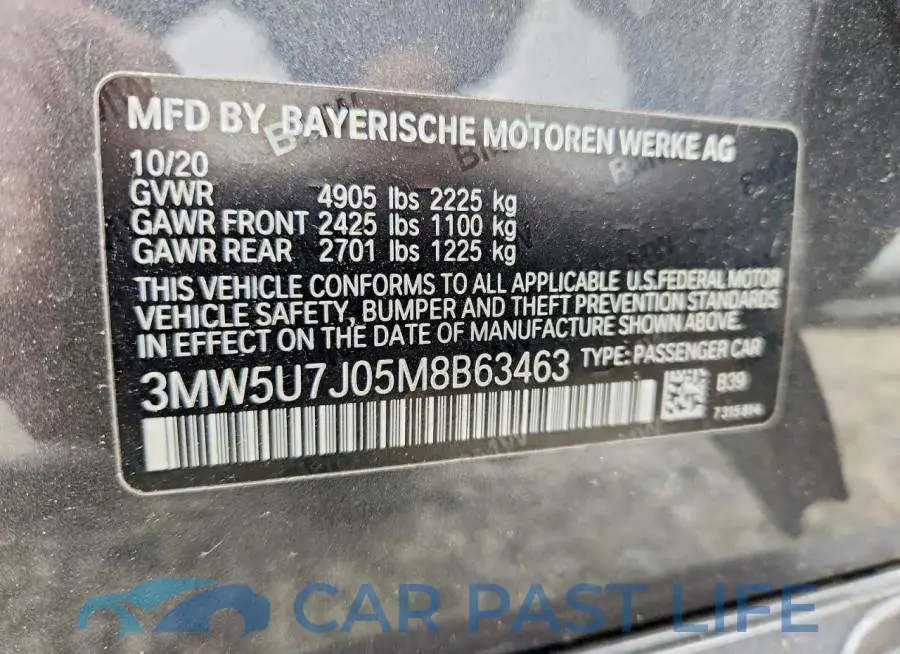 3MW5U7J05M8B63463# 12