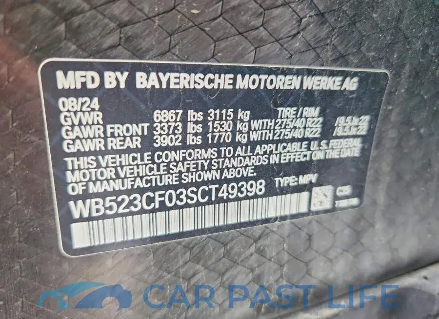 WB523CF03SCT49398# 14
