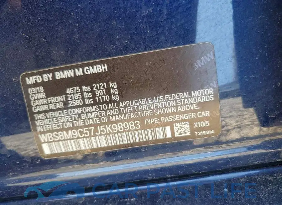 WBS8M9C57J5K98983# 12