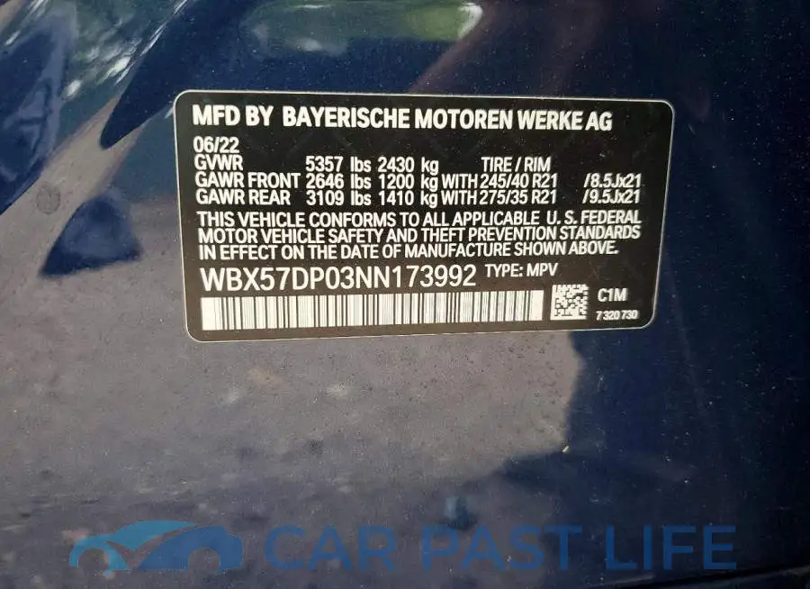 WBX57DP03NN173992# 12