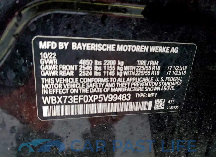 WBX73EF0XP5V99483# 13