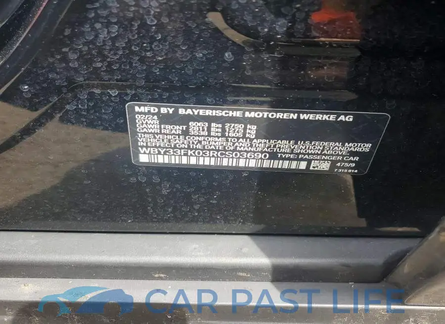 WBY33FK03RCS03690# 12