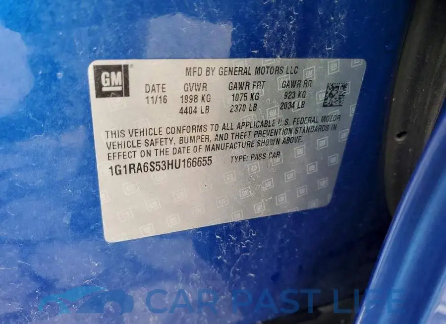 1G1RA6S53HU166655# 13