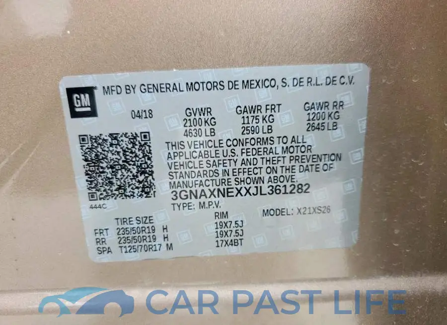 3GNAXNEXXJL361282# 13