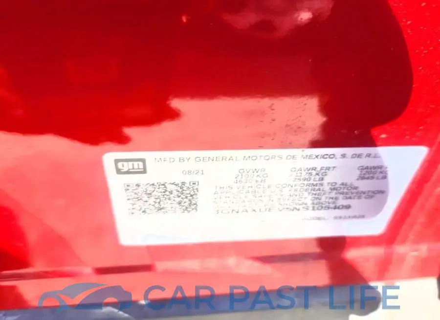 3GNAXUEV5NS105409# 12