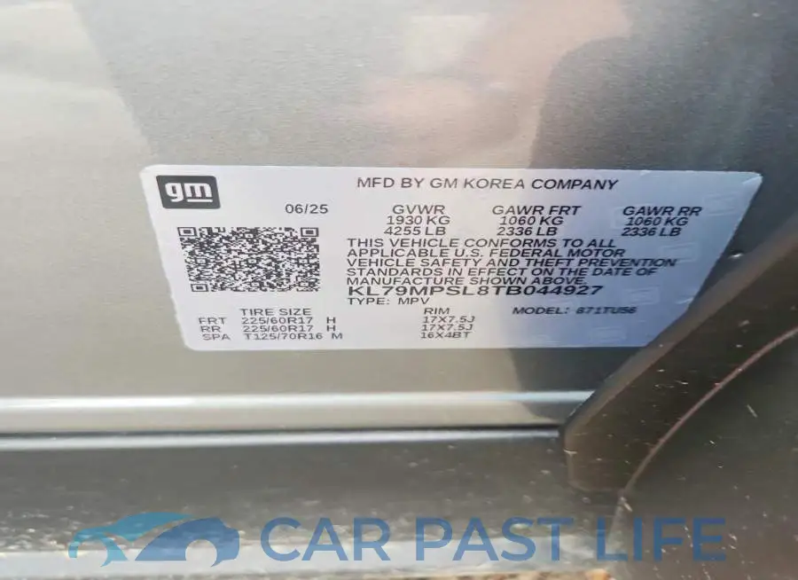 KL79MPSL8TB044927# 13