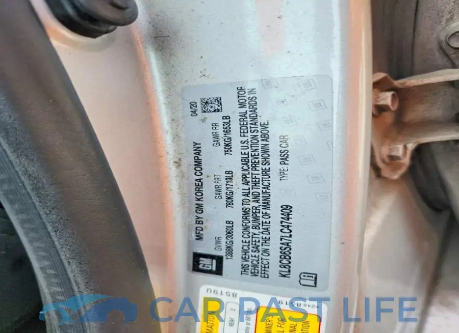KL8CB6SA7LC474409# 13