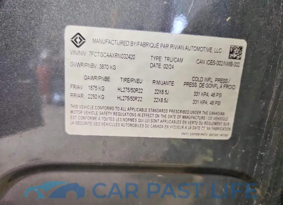 7FCTGCAAXRN032420# 12