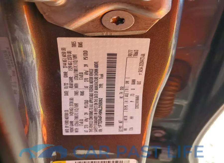 1FTER4FH9NLD55092# 12