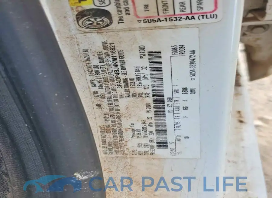 3FADP4BJ4KM116821# 12