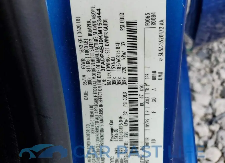 3FADP4BJ9KM153444# 13