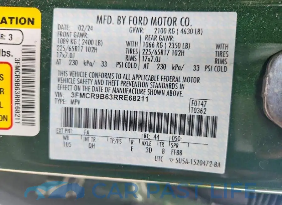 3FMCR9B63RRE68211# 13