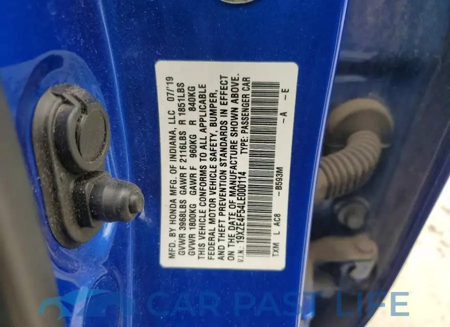 19XZE4F54LE000114# 12