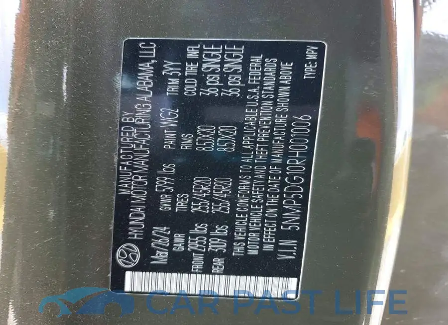 5NMP5DG10RH001006# 13