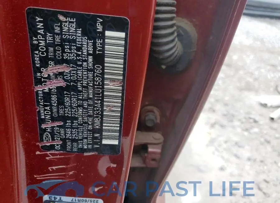 KM8J33A41LU158760# 13