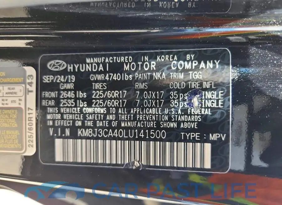 KM8J3CA40LU141500# 13