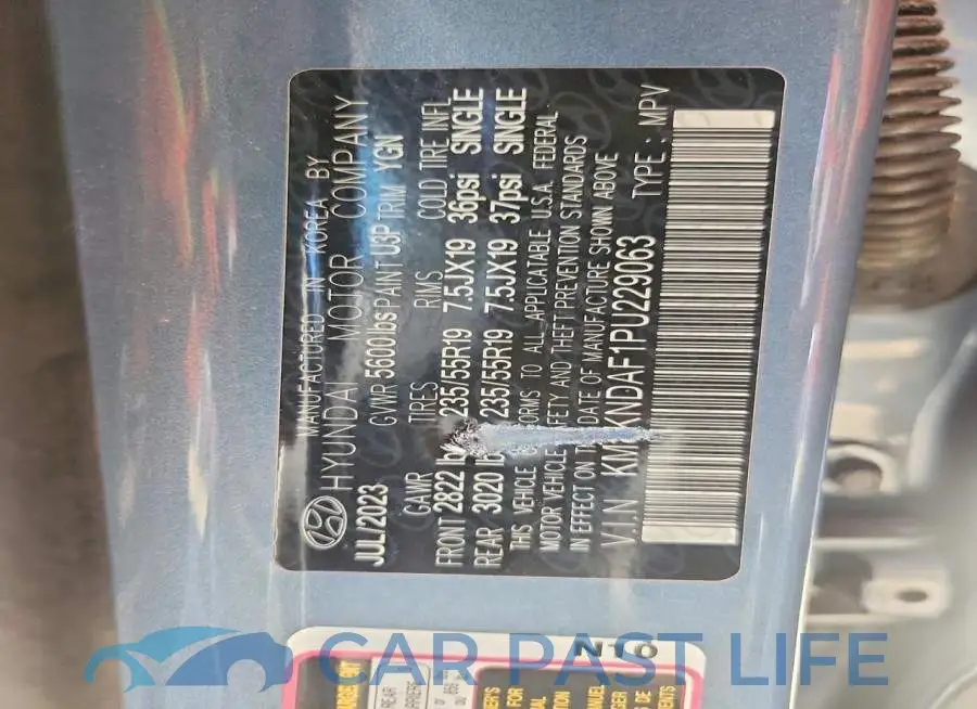 KM8KNDAF1PU229063# 14