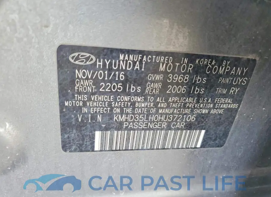 KMHD35LH0HU372106# 12
