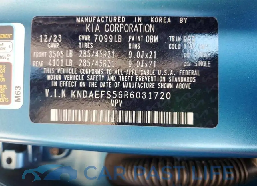 KNDAEFS56R6031720# 13