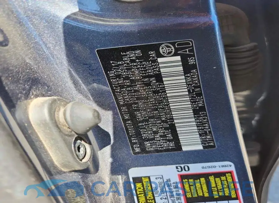 2T1BURHE8HC861767# 12