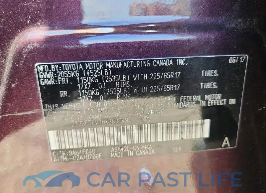 2T3WFREV1HW383049# 13