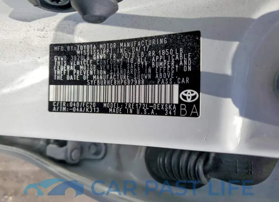 5YFBURHE8HP687988# 13
