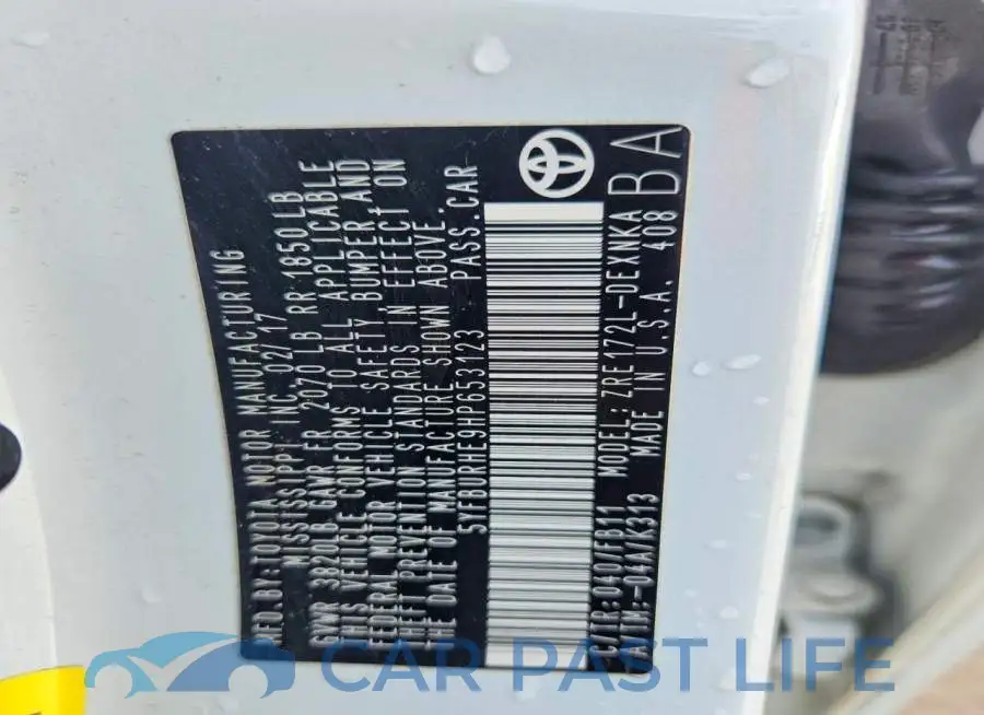 5YFBURHE9HP653123# 13