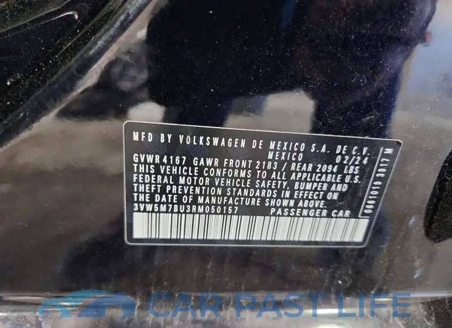 3VW5M7BU3RM050157# 13