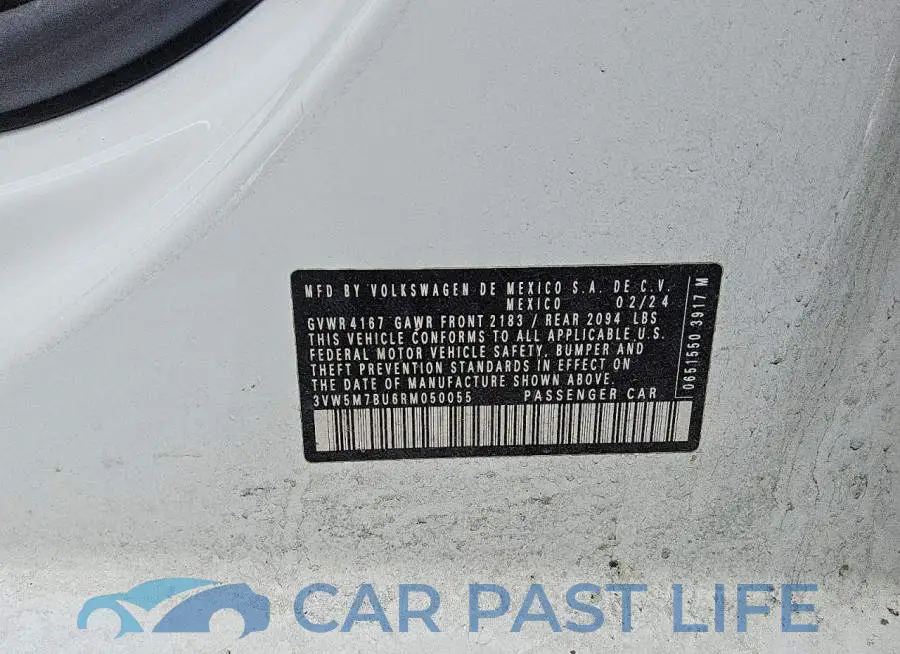 3VW5M7BU6RM050055# 12