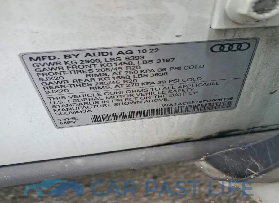 WA1ACBF75PD005199# 14
