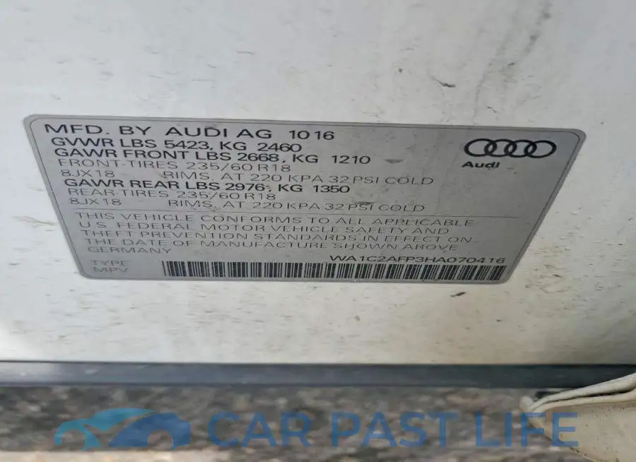 WA1C2AFP3HA070416# 13