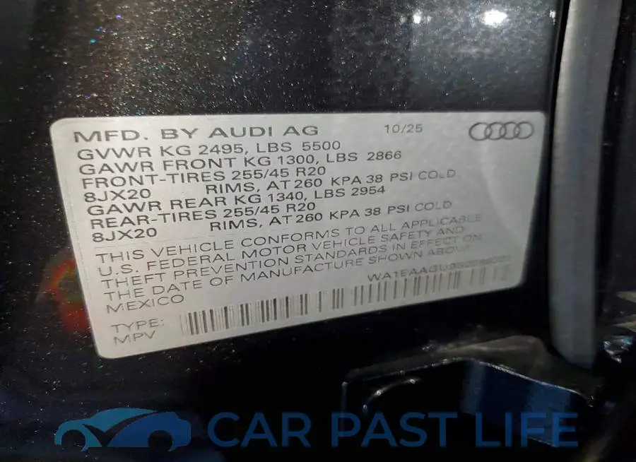 WA1EAAGU9S2098321# 14