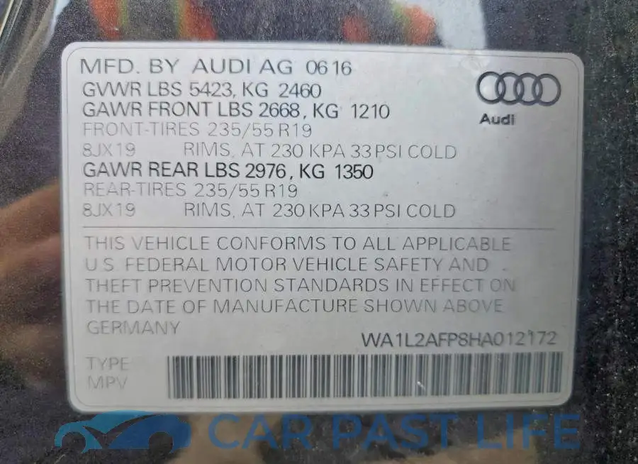 WA1L2AFP8HA012172# 14