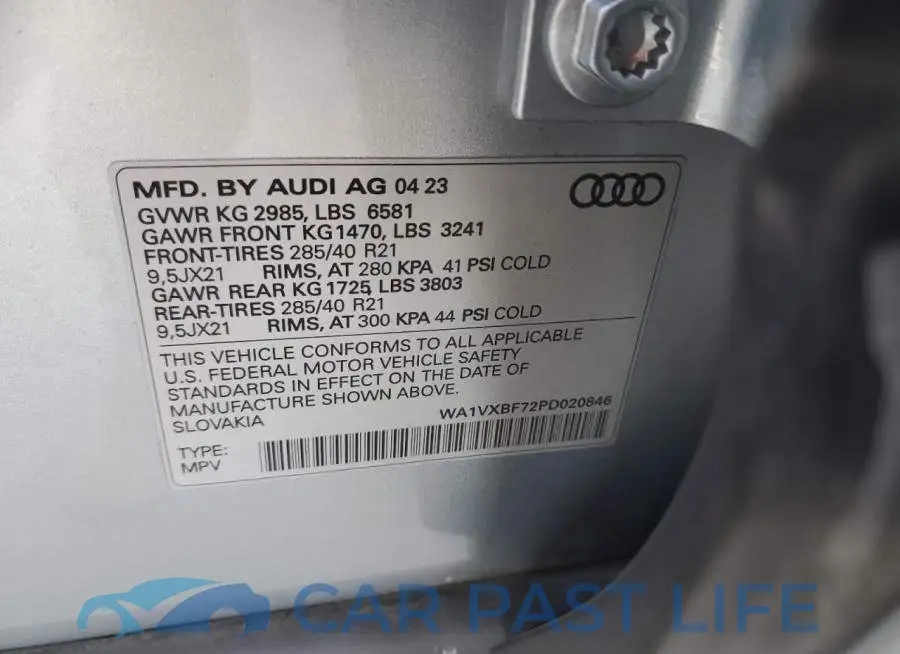 WA1VXBF72PD020846# 12