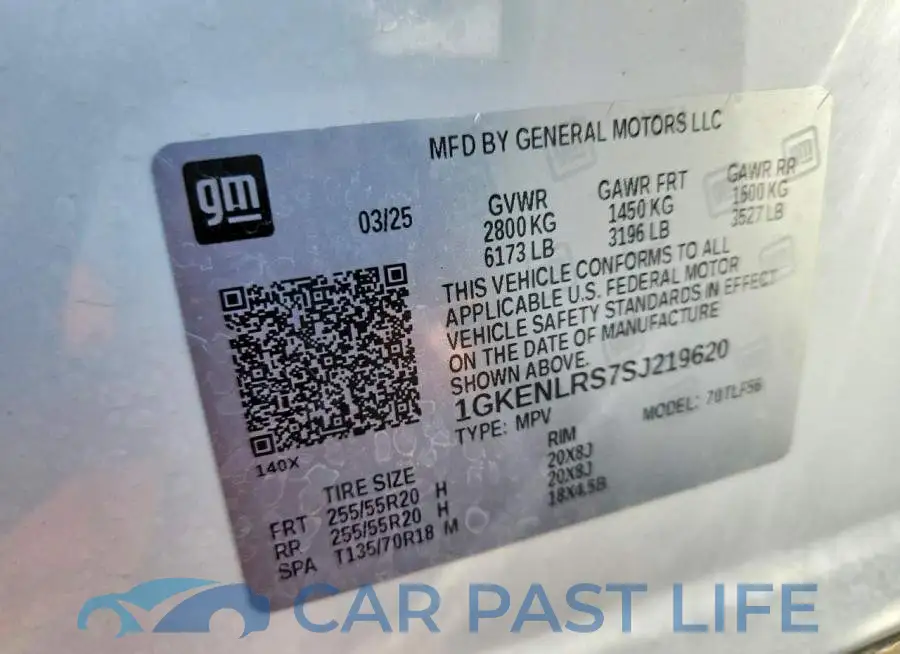 1GKENLRS7SJ219620# 13