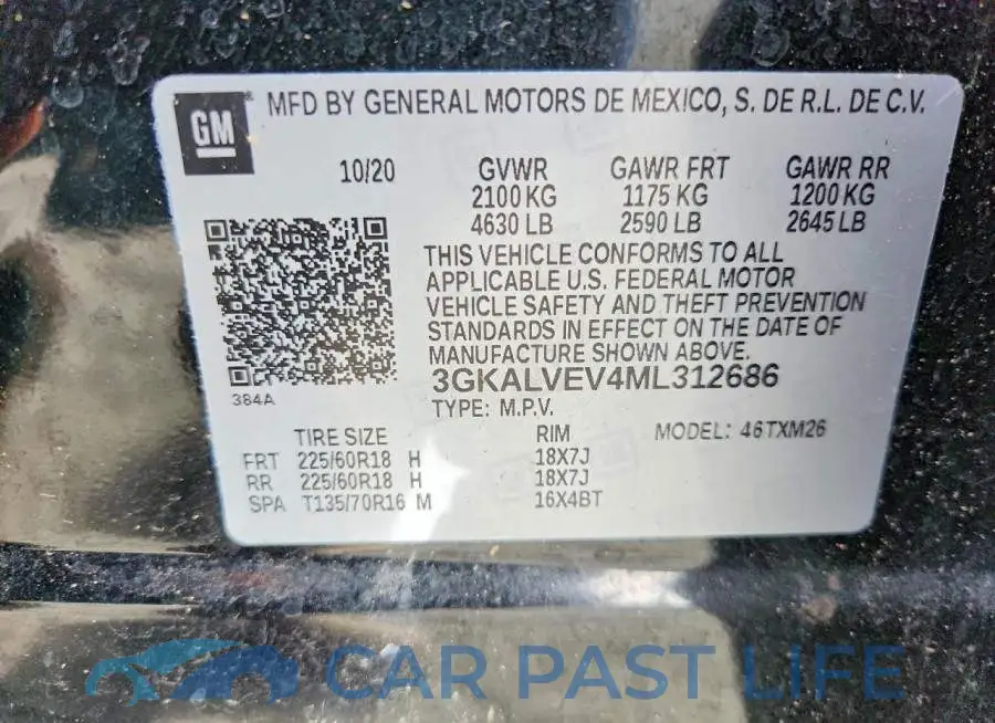 3GKALVEV4ML312686# 12