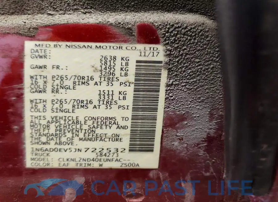 1N6AD0EV5JN722532# 12