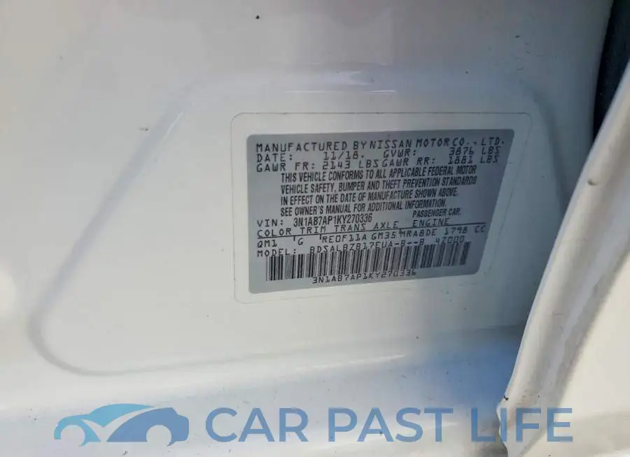3N1AB7AP1KY270336# 12