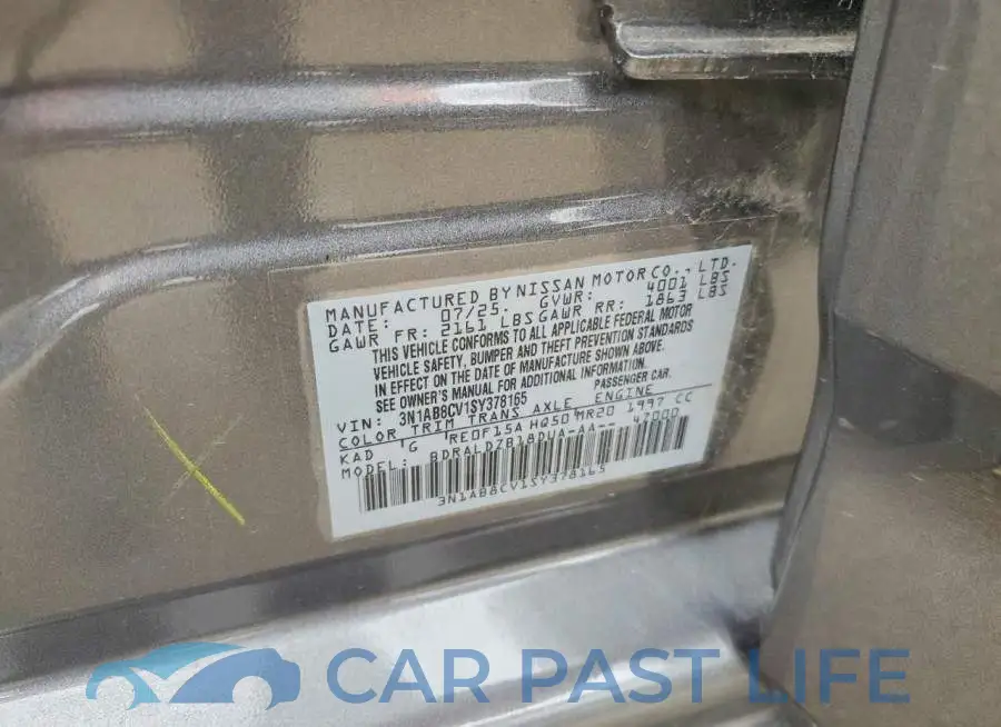 3N1AB8CV1SY378165# 13