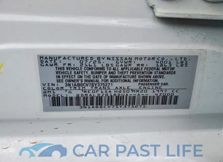 3N1AB8CV7SY375271# 13