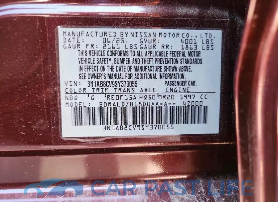 3N1AB8CV9SY370055# 13