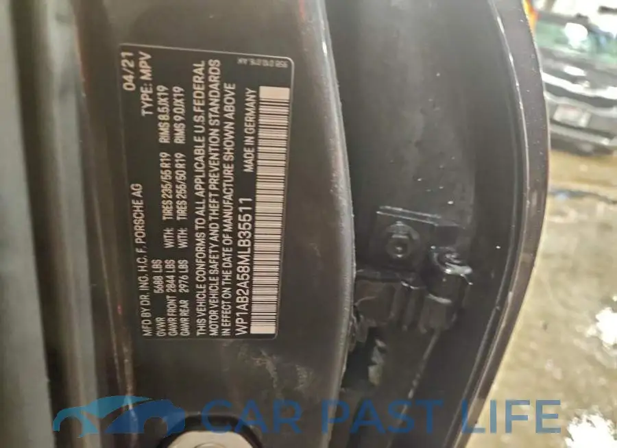 WP1AB2A58MLB35511# 13