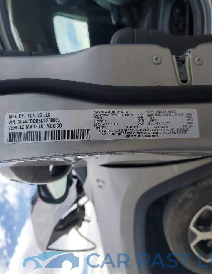3C4NJDDB5NT200663# 13