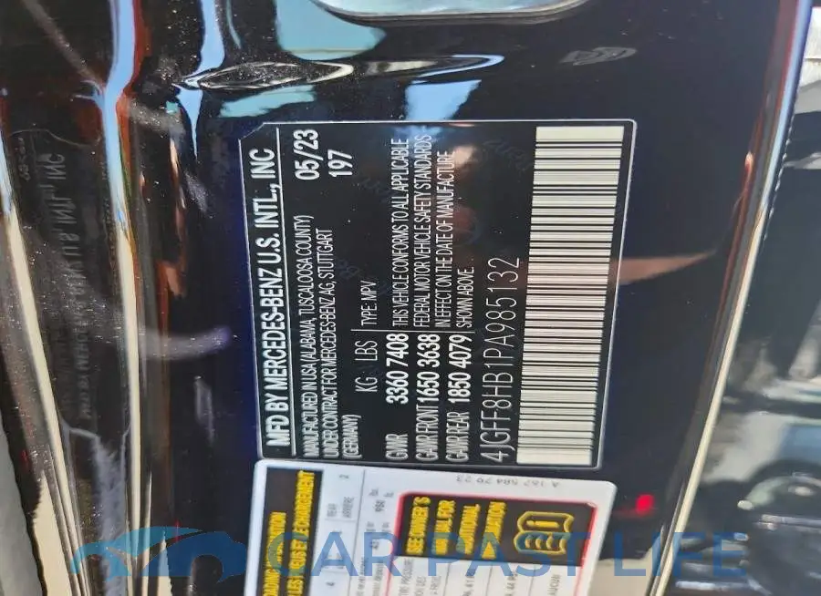 4JGFF8HB1PA985132# 12