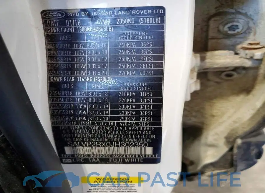 SALVP2RX0JH302350# 13