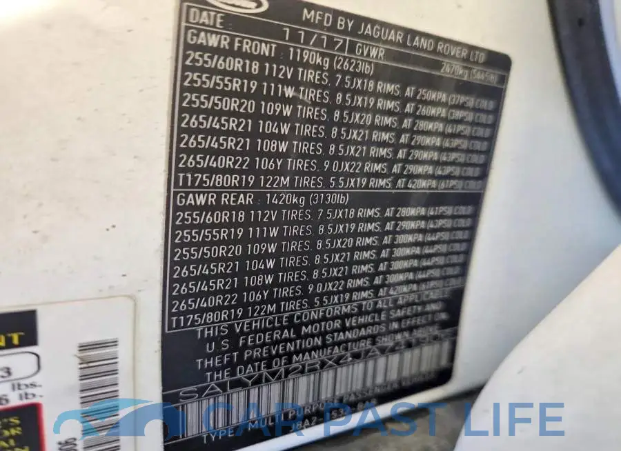 SALYM2RX4JA741906# 13