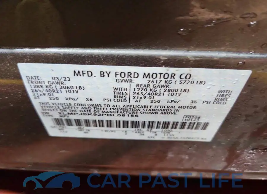 2LMPJ8K92PBL08186# 14