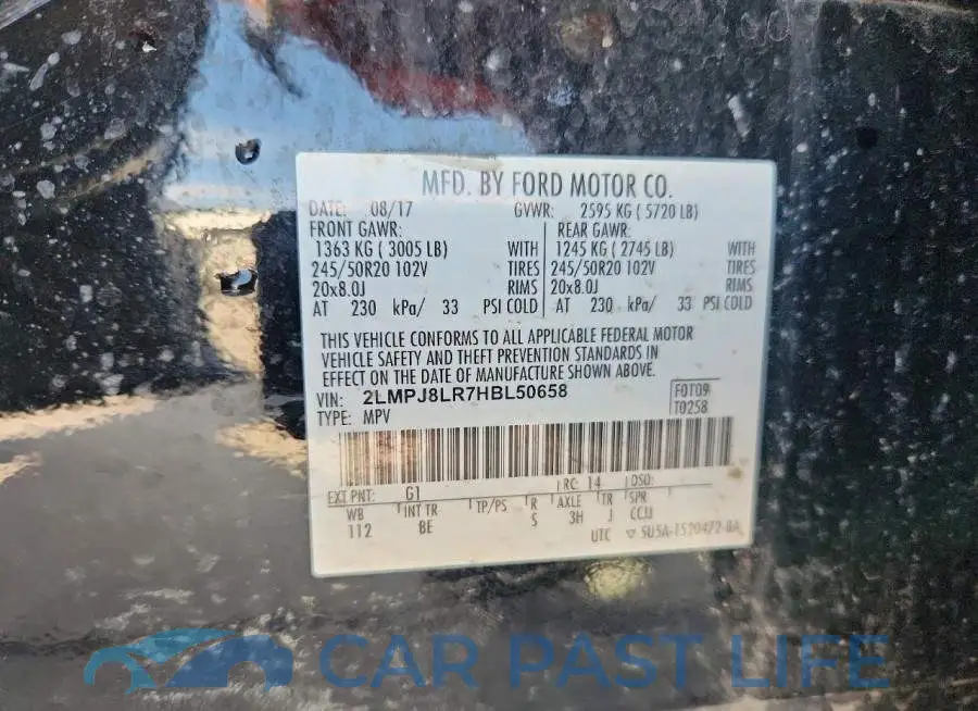 2LMPJ8LR7HBL50658# 13
