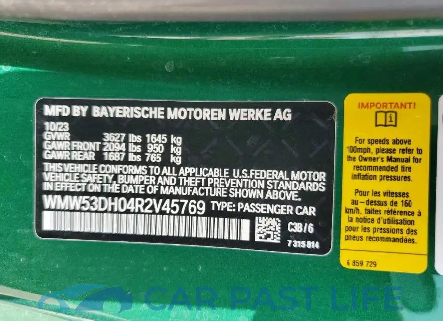 WMW53DH04R2V45769# 12